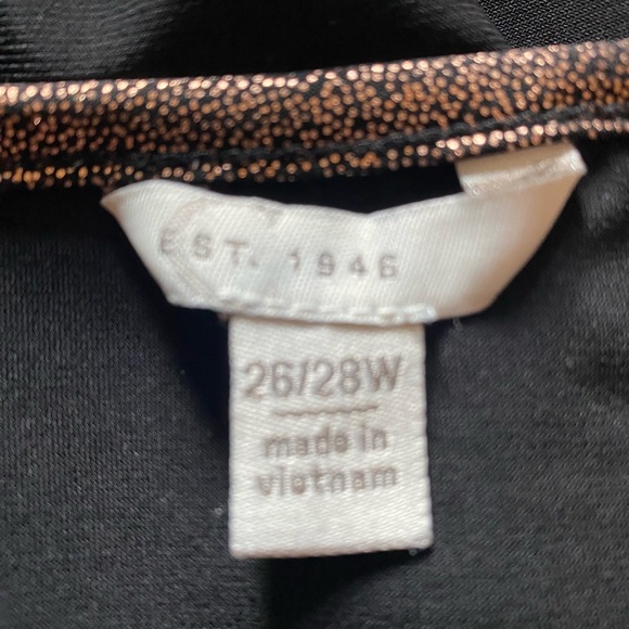 Metallic Leopard Print Top By Est 1946 Cato Sz 26/28 - Picture 2 of 9